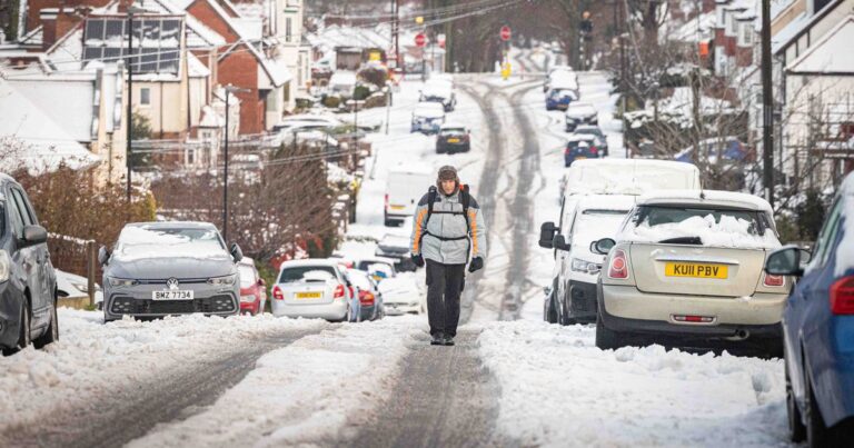 Weather map shows exact date Birmingham will be covered in snow