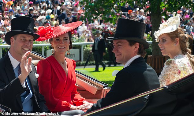 Kate and Beatrice’s ‘awkward’ day at Royal Ascot: Palace ban on York sisters follows ‘tense moment’ between the two Princesses during carriage ride