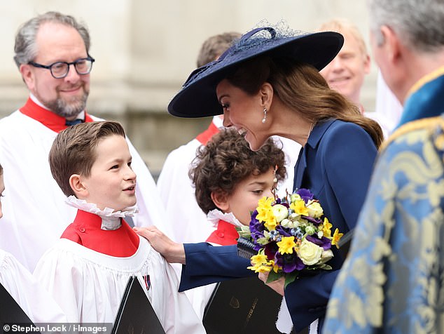 King leads largest gathering of senior royals since Andrew’s arrest: Charles and Camilla joined by William and Kate and Princess Anne at Westminster Abbey for Commonwealth Day service