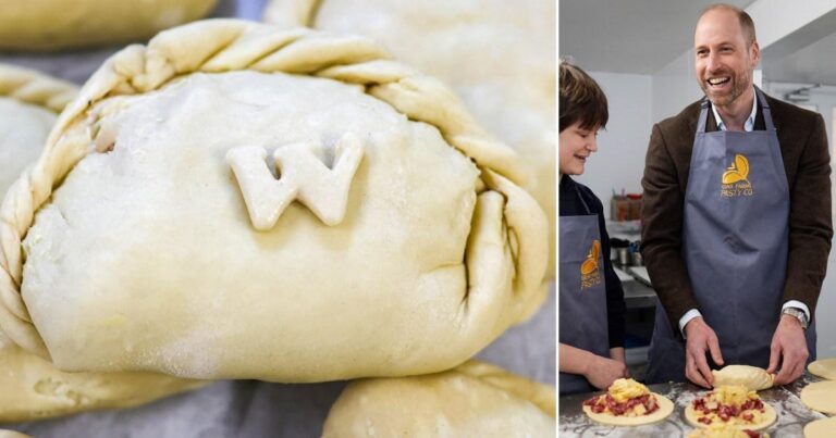 Prince William finds out crimping pasties is harder than it looks | News UK